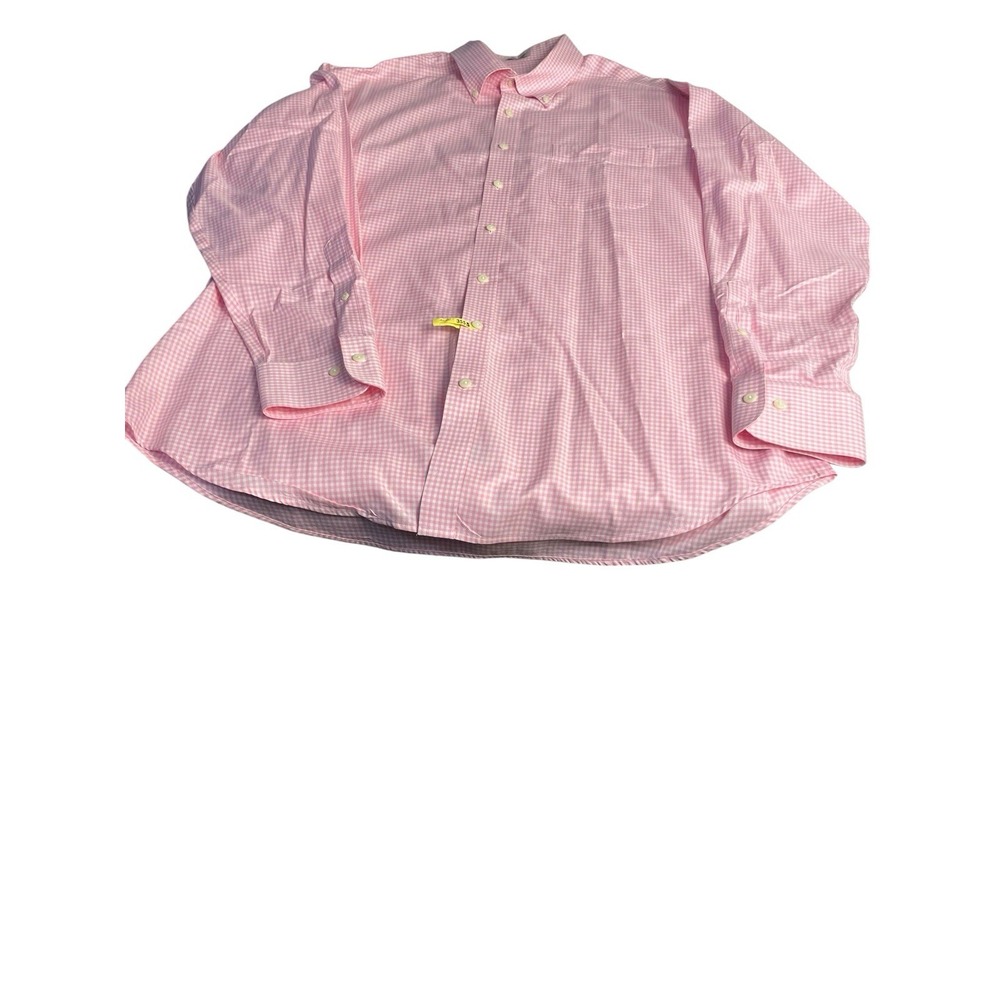 Peter Millar Men's Dress Shirt Size Extra Large Pink And White